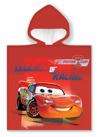 Se Badeponcho - Børnehåndklæde - 50x100 cm - Lynet Mc Queen piston cup - 100% Bomuld hos Dynezonen.dk